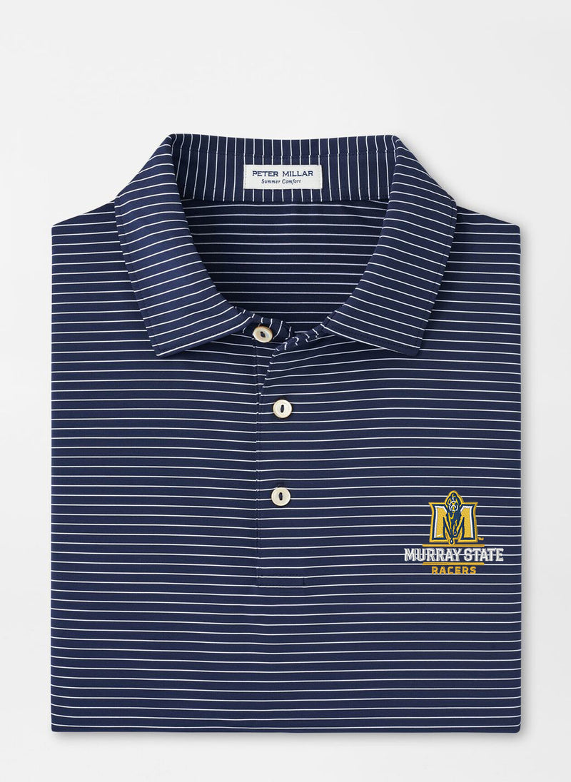 Peter Millar Murray State Hemlock Stripe Performance Polo Navy