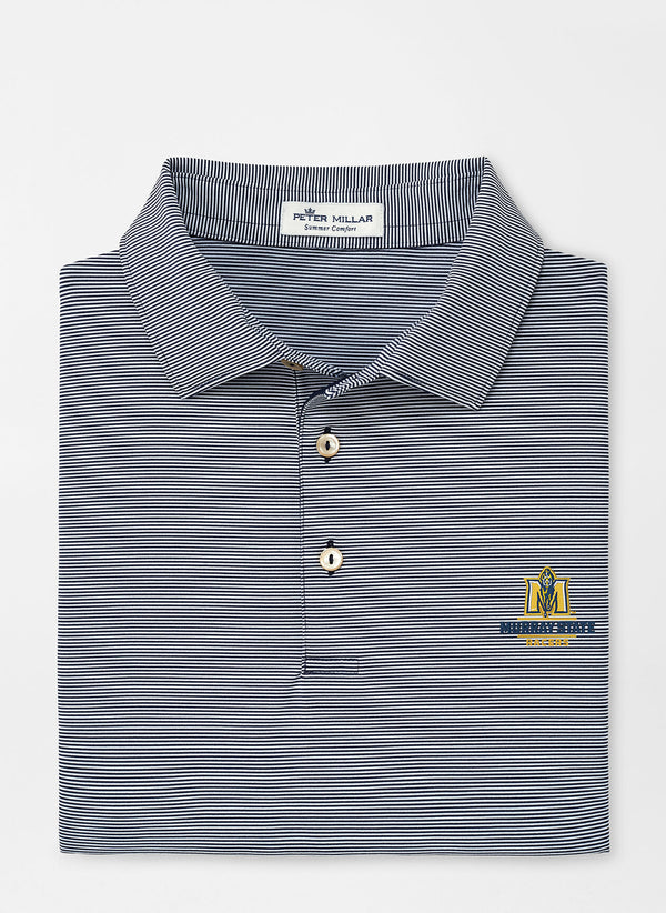 Peter Millar Murray State Jubilee Stripe Performance Polo Navy