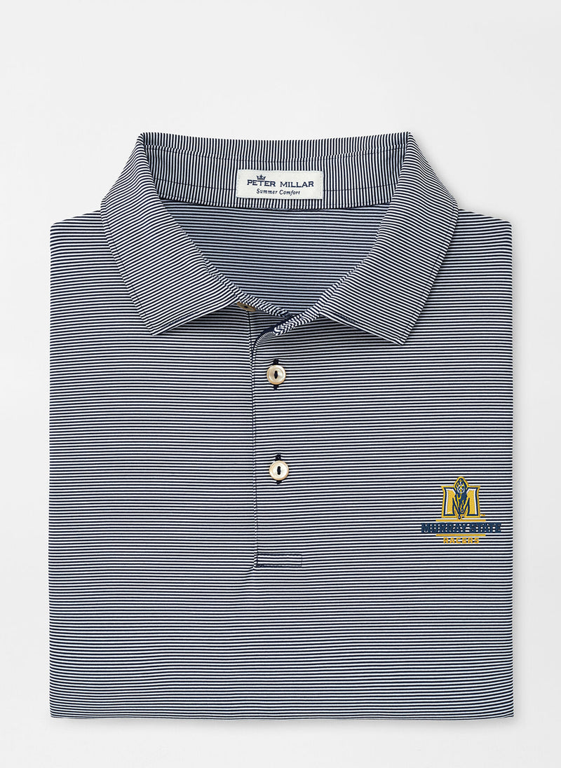 Peter Millar Murray State Jubilee Stripe Performance Polo Navy