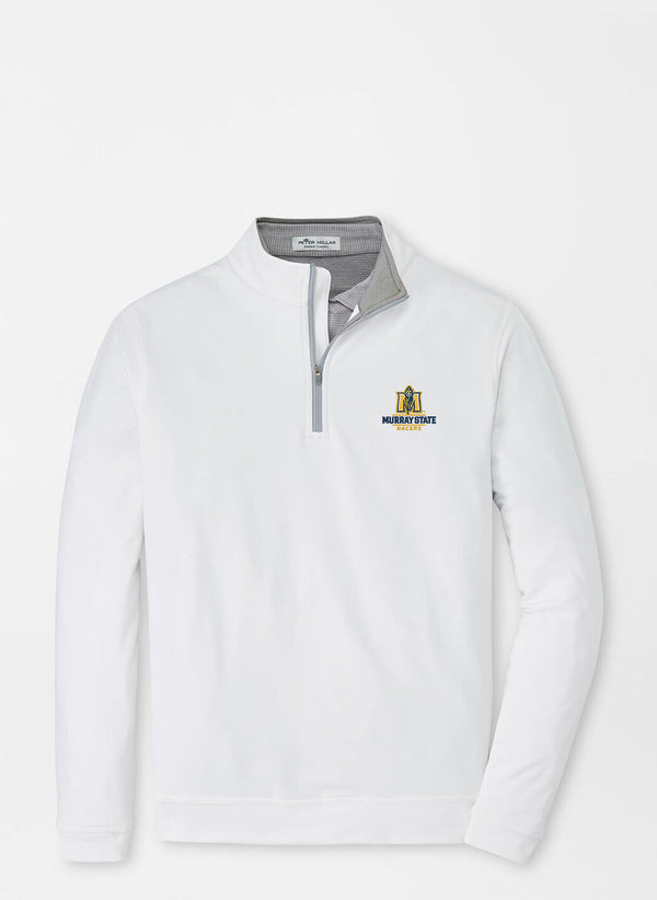 Peter Millar Murray State Perth Performance Quarter-Zip White