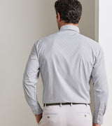 Peter Millar Hanford Performance Twill Sport Shirt in Black