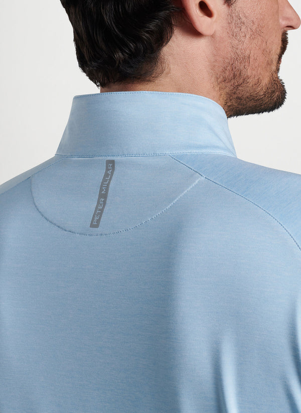 Peter Millar Stealth Performance Quarter-Zip in Blue Frost