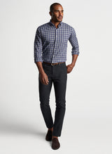 Peter Millar Haight Cotton Sport Shirt in Navy