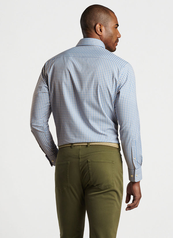 Pete Millar Ashbury Performance Twill Sport Shirt in Twilight Blue