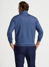 Peter Millar Perth Sugar Stripe Performance Quarter-Zip Navy