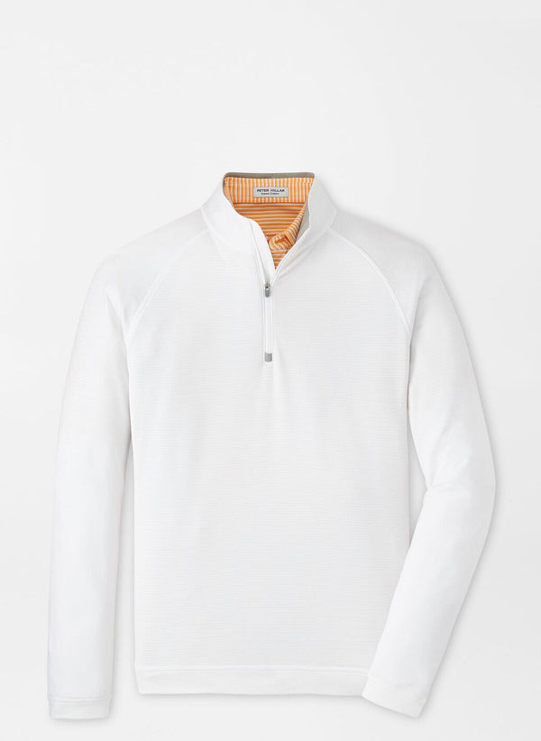 Peter Millar Beaumont Performance Quarter-Zip White