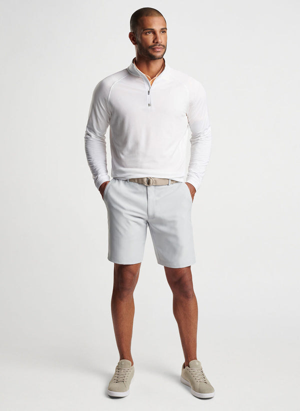 Peter Millar Beaumont Performance Quarter-Zip White