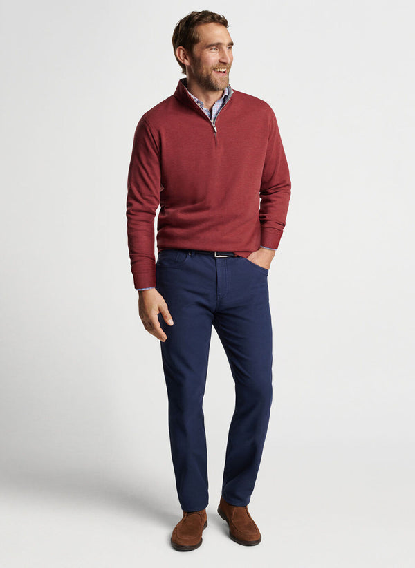 Peter Millar Crown Comfort Pullover Celosia Red