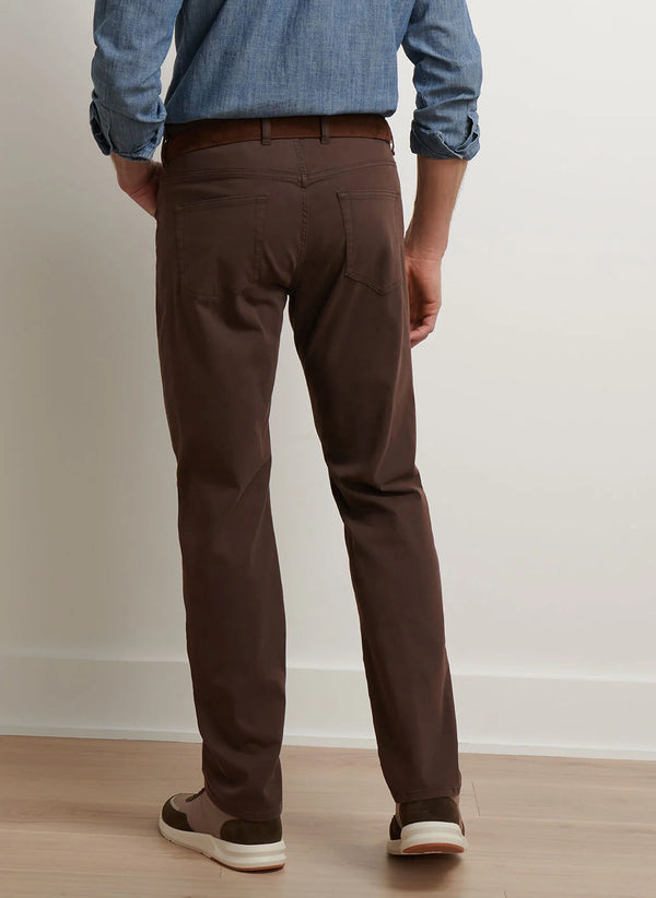 Peter Millar Signature Sateen Five-Pocket Pant French Press
