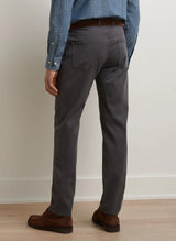 Peter Millar Signature Sateen Five-Pocket Pant Iridium