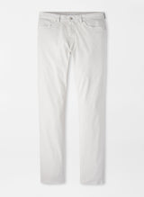 Peter Millar Signature Sateen Five-Pocket Pant Light Grey