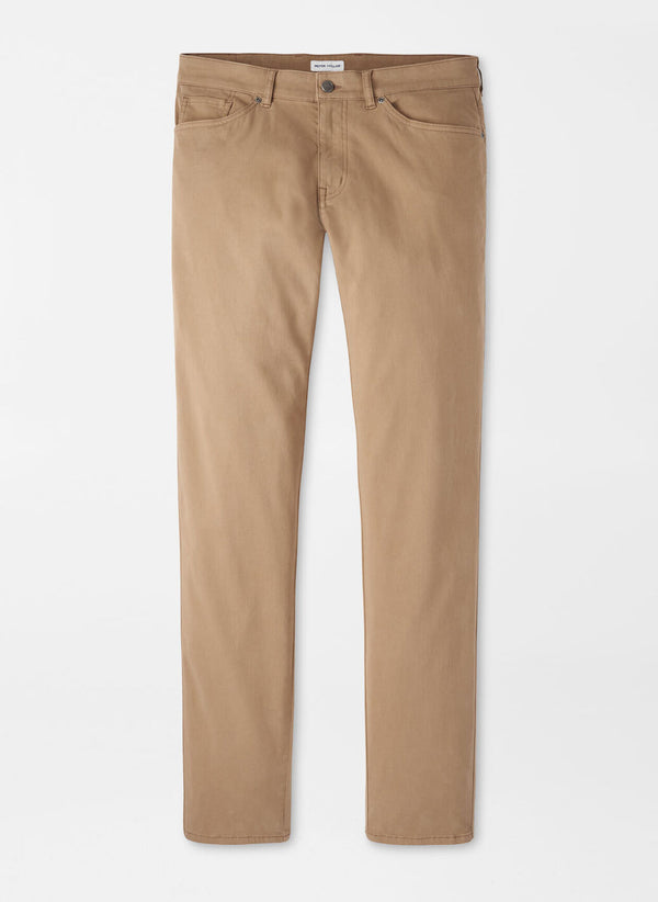 Peter Millar Signature Sateen Five-Pocket Pant Rye