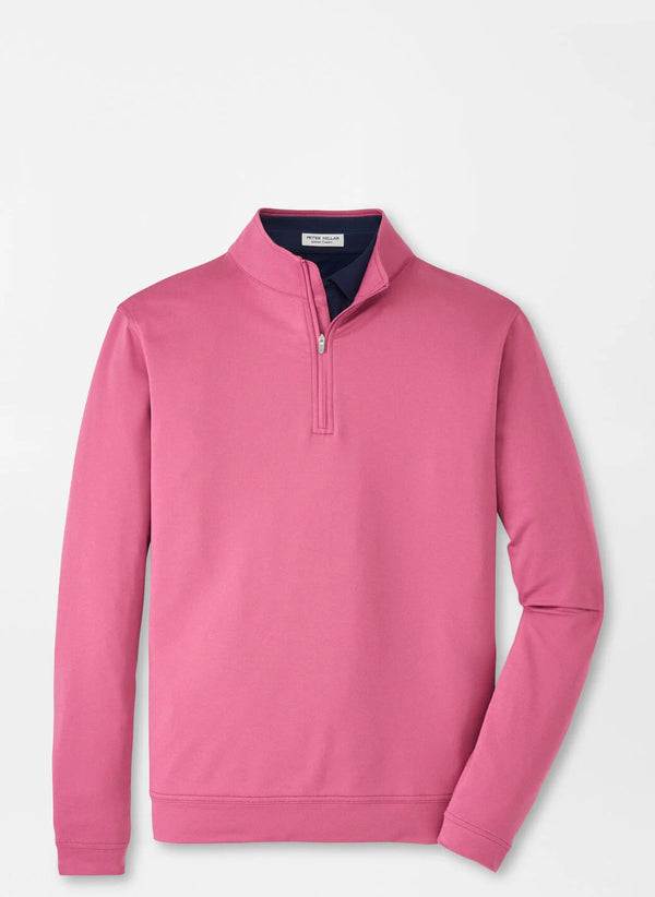 Peter Millar Perth Mélange Performance Quarter-Zip Rosewood