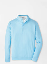 Peter Millar Perth Birdseye Performance Quarter-Zip Seaport Blue