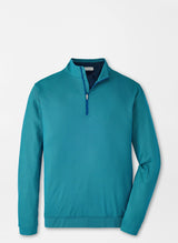 Peter Millar Perth Birdseye Performance Quarter-Zip Sport Navy