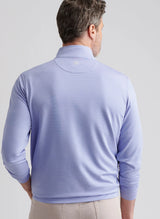 Peter Millar Perth Sugar Stripe Performance Quarter-Zip in Evening Tide