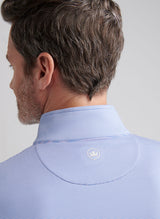Peter Millar Perth Sugar Stripe Performance Quarter-Zip in Evening Tide