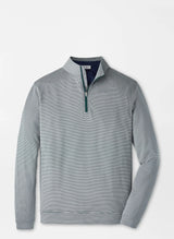 Peter Millar Perth Sugar Stripe Performance Quarter-Zip in Nordic Pine
