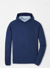 Peter Millar Pine Waffle Performance Hoodie Sport Navy