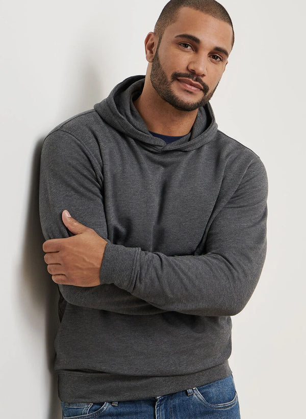 Peter Millar Oasis Pullover Hoodie in Charcoal