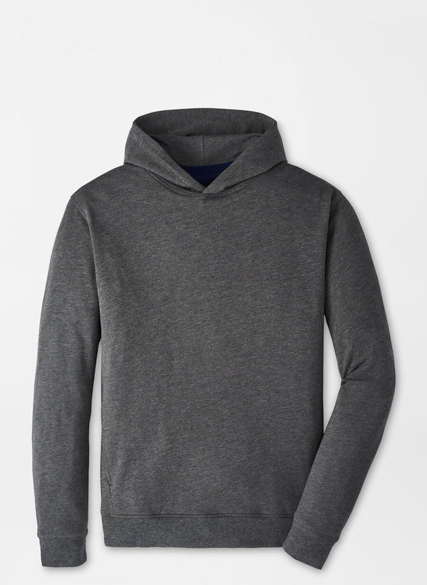 Peter Millar Oasis Pullover Hoodie in Charcoal