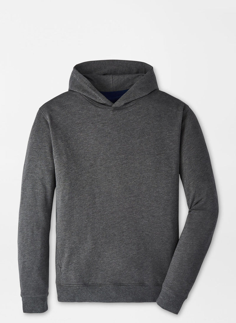 Peter Millar Oasis Pullover Hoodie in Charcoal