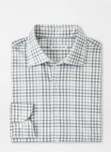 Peter Millar North Coast Crown Lite Cotton-Stretch Sport Shirt BLUE HAZE