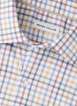 Peter Millar North Coast Crown Lite Cotton-Stretch Sport Shirt in Evening Tide