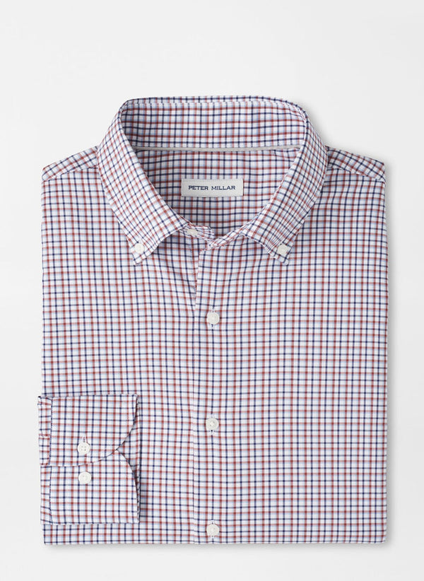Peter Millar Julian Crown Lite Cotton-Stretch Sport Shirt Navy