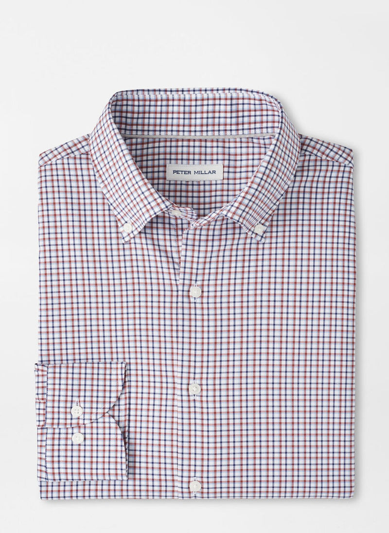Peter Millar Julian Crown Lite Cotton-Stretch Sport Shirt Navy