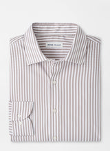 Peter Millar Cannon Crown Lite Cotton-Stretch Sport Shirt POPLAR BROWN