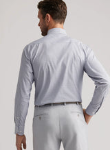 Peter Millar Cashiers Performance Twill Shirt in Oslo Grey