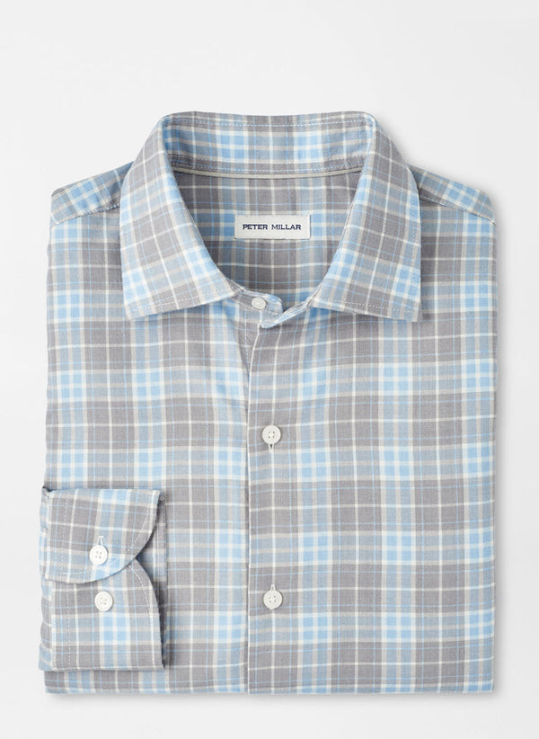 Peter Millar Big Bear Performance Flannel Sport Shirt Gale