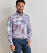 Peter Millar Elliot Crown Lite Cotton-Stretch Sport Shirt in Lakeside