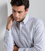 Peter Millar Bruce Crown Lite Cotton-Stretch Sport Shirt in Navy