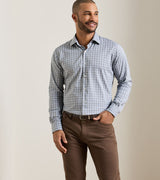 Peter Millar Lincoln Crown Lite Cotton-Stretch Sport Shirt Pine Brook