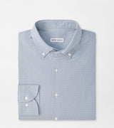 Peter Millar Gregory Crown Lite Cotton-Stretch Sport Shirt in British Grey