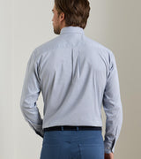 Peter Millar Gregory Crown Lite Cotton-Stretch Sport Shirt in British Grey