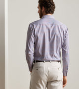 Peter Millar Wayne Performance Twill Sport Shirt in Navy