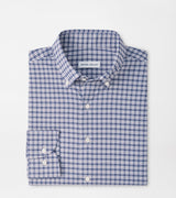 Peter Millar Clark Performance Twill Sport Shirt in Navy