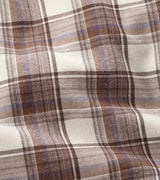 Peter Millar Cannon Performance Flannel Sport Shirt in Winter Ivory