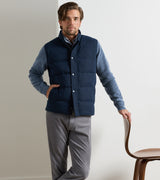 Peter Millar Bedford Quilted Vest in Navy