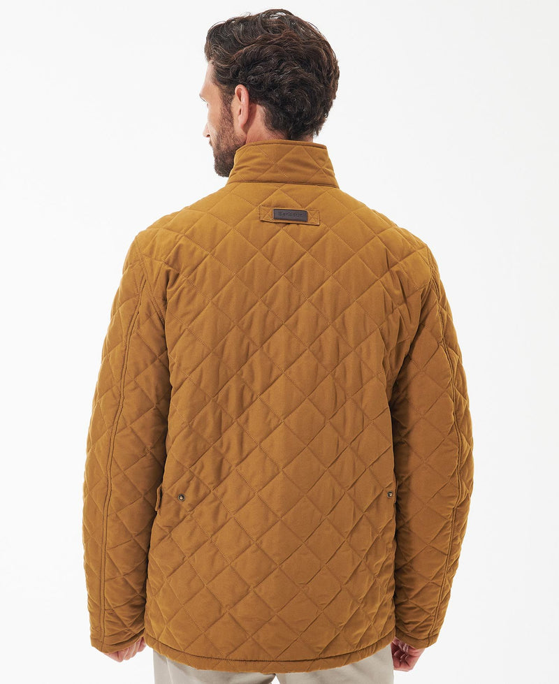 Barbour Shoveler Quilt Jacket in Washed Ochre