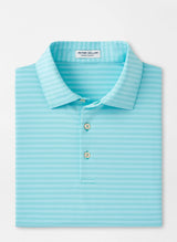 Peter Millar Baltic Performance Jersey Polo in Cabana Blue