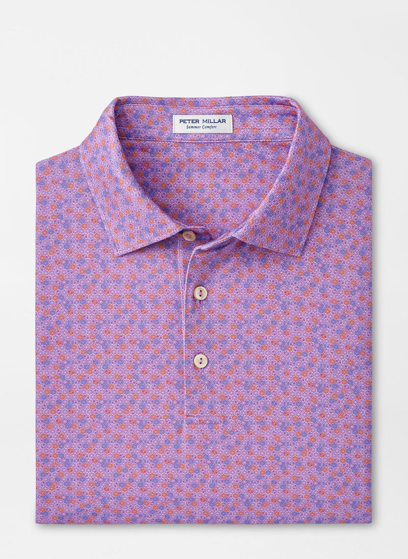Peter Millar Citrus Smash Performance Jersey Polo in Dragon Fly
