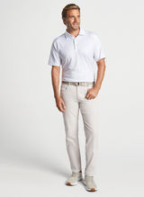 Peter Millar 5 O'clock In Fiji Performance Jersey Polo in White