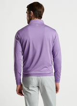 Peter Millar Perth Mélange Performance Quarter-Zip in Dragon Fly