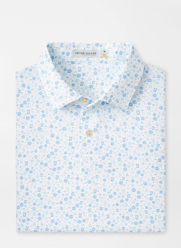 Peter Millar Featherweight Caipirinha Party Polo White