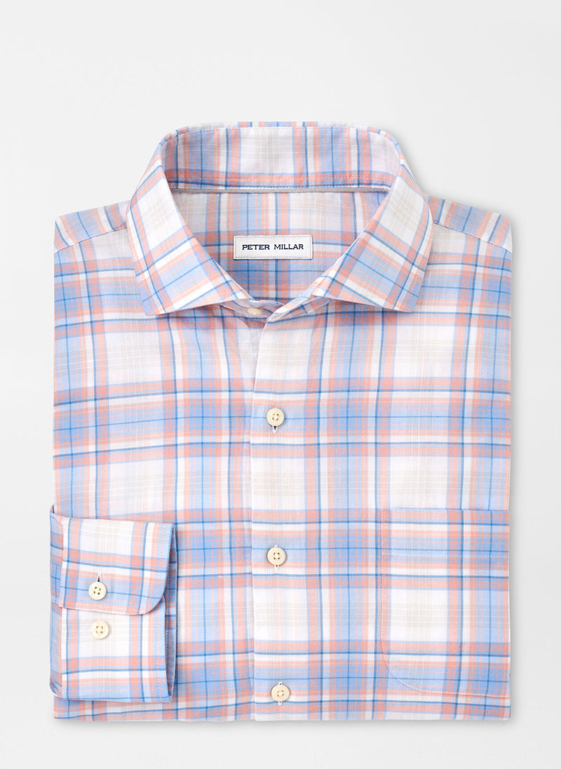 Peter Millar Kingfield Summer Soft Cotton Sport Shirt SOFT SIENNA