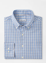 Peter Millar Cutler Crown Lite Cotton-Stretch Sport Shirt in Navy